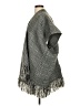 Ann Taylor LOFT 100% Acrylic Gray Poncho Size XS - Sm - photo 5