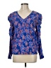 Ann Taylor LOFT Blue Long Sleeve Blouse Size M - photo 1