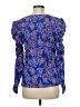 Ann Taylor LOFT Blue Long Sleeve Blouse Size M - photo 2