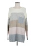 Love Stitch Color Block Gray Pullover Sweater Size M - photo 1