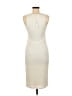 Final Touch Solid Ivory White Casual Dress Size M - photo 2