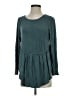 Umgee Marled Solid Teal Long Sleeve Top Size S - photo 1