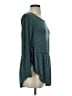 Umgee Marled Solid Teal Long Sleeve Top Size S - photo 4