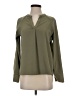 Lord & Taylor 100% Polyester Green Long Sleeve Blouse Size XS - photo 1