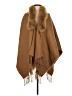 MICHAEL Michael Kors 100% Acrylic Tan Poncho Size 1 - photo 1