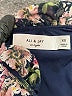Ali & Jay 100% Polyester Floral Black Blue Jumpsuit Size XS - photo 4