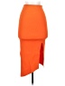 White Fox Solid Orange Casual Skirt Size S - photo 1