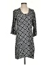 Escapada 100% Rayon Print Black Casual Dress Size S - photo 1