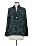 Animale Animal Print Teal Green Long Sleeve Blouse Size EU 40 / US 10 - photo 1