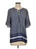 Old Navy 100% Rayon Blue Short Sleeve Blouse Size S - photo 1