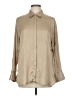 Old Navy 100% Polyester Solid Tan Long Sleeve Blouse Size M - photo 1