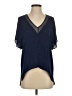 Mason Blue Short Sleeve Blouse Size 0 - photo 1