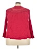 Torrid 100% Rayon Red 3/4 Sleeve Blouse Size 3X Plus (3) - photo 1
