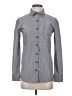 The North Face Houndstooth Gray Long Sleeve Blouse Size XS - photo 1