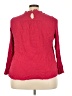 Torrid 100% Rayon Red 3/4 Sleeve Blouse Size 3X Plus (3) - photo 2