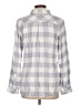Rails Checkered-gingham Gray Blue Long Sleeve Button-Down Shirt Size L - photo 2