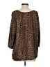 MICHAEL Michael Kors 100% Rayon Brown Tan 3/4 Sleeve Blouse Size S (estimated) - photo 2