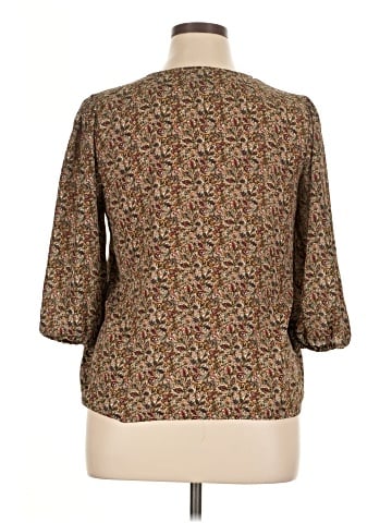 Bobeau 3/4 Sleeve Blouse (view 2)
