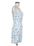 Beginning Boutique 100% Polyester Hearts Blue Cocktail Dress Size 9 - photo 4