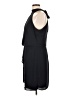 Halston 100% Polyester Solid Black Cocktail Dress Size 12 - photo 5