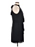 Halston 100% Polyester Solid Black Cocktail Dress Size 12 - photo 4