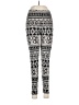 Assorted Brands Print Black Leggings One size - photo 1