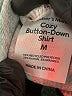 Member's Mark Checkered-gingham Gray Long Sleeve Button-Down Shirt Size M - photo 8