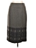 Magaschoni Chevron-herringbone Gray Formal Skirt Size 10 - photo 1