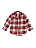 Baby Gap 100% Cotton Plaid Red Long Sleeve Button-Down Shirt Size 18-24 mo - photo 1