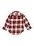 Baby Gap 100% Cotton Plaid Red Long Sleeve Button-Down Shirt Size 18-24 mo - photo 2