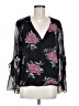 Nanette Lepore 100% Silk Black 3/4 Sleeve Silk Top Size M - photo 1
