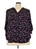 Torrid 100% Polyester Hearts Black 3/4 Sleeve Blouse Size 3X Plus (3) - photo 1
