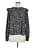 Evereve 100% Polyester Black Long Sleeve Blouse Size M - photo 1
