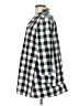 Tyler Boe 100% Cotton Checkered-gingham Silver Black Long Sleeve Button-Down Shirt Size L - photo 5