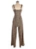 Shein Houndstooth Brown Jumpsuit Size 2 - photo 2