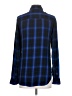 Treasure & Bond 100% Rayon Plaid Blue Long Sleeve Button-Down Shirt Size XXS - photo 2