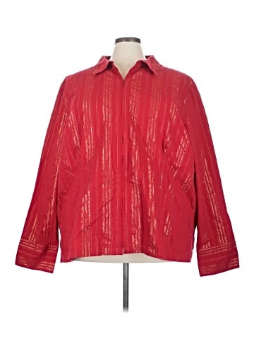Liz & Me 3/4 Sleeve Button-Down Shirt (view 1)