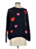 CeCe Hearts Blue Pullover Sweater Size XS - photo 1