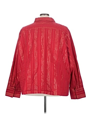 Liz & Me 3/4 Sleeve Button-Down Shirt (view 2)