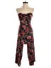 American Eagle Outfitters 100% Viscose Floral Black Jumpsuit Size XS - photo 1