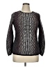 Nic + Zoe Houndstooth Black Pullover Sweater Size XL - photo 1