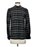 Kobi Halperin Checkered-gingham Black Long Sleeve Blouse Size XS - photo 1