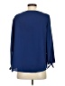 Talbots 100% Polyester Blue 3/4 Sleeve Blouse Size S - photo 2
