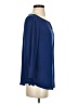 Talbots 100% Polyester Blue 3/4 Sleeve Blouse Size S - photo 4