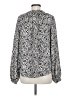 A New Day 100% Polyester Silver Long Sleeve Blouse Size M - photo 2