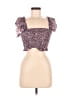 Unbranded Purple Short Sleeve Top Size M - photo 1