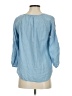 Soirée Blue 3/4 Sleeve Blouse Size S - photo 2
