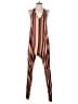 Buddha Pants Stripes Brown Red Jumpsuit Size XS (estimated) - photo 1