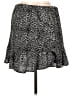 MICHAEL Michael Kors 100% Polyester Animal Print Gray Black Casual Skirt Size L (petite) - photo 1