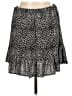MICHAEL Michael Kors 100% Polyester Animal Print Gray Black Casual Skirt Size L (petite) - photo 2